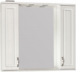 Style Line Зеркальный шкаф Олеандр-2 90 люкс рельеф пастель – фотография-1