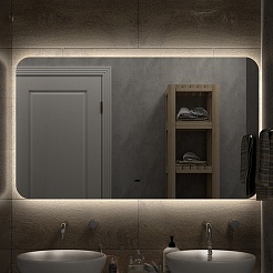 Misty Мебель для ванной Коломбо 120 L подвесная под стиральную машину дуб галифакс/антрацит – фотография-12