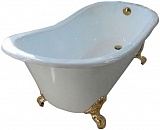 Фэма Чугунная ванна "Gracia", ножки золото, покрытие хром, золото или бронза