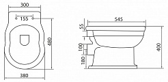 BelBagno Унитаз приставной BOHEME BB115CBS – фотография-2