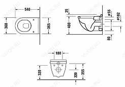 Duravit Унитаз подвесной Starck 3 2200090000 с микролифтом – фотография-3