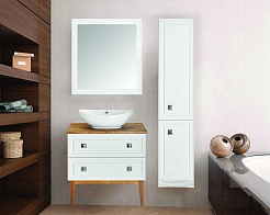 ASB-Woodline Мебель для ванной Каталина 80 white – фотография-5