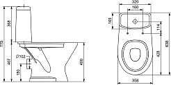 Santeri Унитаз-компакт Грация – фотография-13