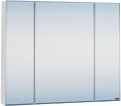 СанТа Мебель для ванной под стиральную машину Марс 90 R с зеркальным шкафом Стандарт 90 белая – фотография-11
