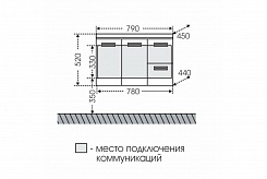 СанТа Мебель для ванной Меркурий 80 – фотография-6