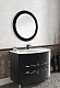 Водолей Мебель для ванной Бернарди 106 Чёрная – фотография-12