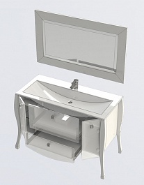 Aquanet Мебель для ванной "Мадонна 120" эбен с кристаллами Swarovski (171021) – фотография-6
