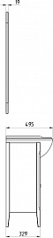 ASB-Woodline Мебель для ванной Миа 85 мягкий серый – фотография-10