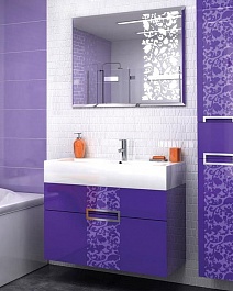  Мебель для ванной "Edel" фиолетовая – фотография-1