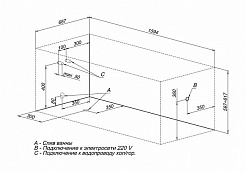 Aquanet Акриловая ванна West 160 см – фотография-8