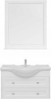 Aquanet Мебель для ванной Монте 85 подвесная белая матовая