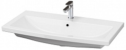 Velvex Мебель для ванной напольная Klaufs 100 белая, 2 ящика – фотография-6