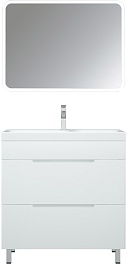 Corozo Мебель для ванной Мадисон 80 Z2 Фостер белая – фотография-1