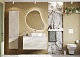 Акватон Мебель для ванной Марбл 100 Одри Round подвесная слэйт/белая матовая – фотография-27