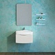 Velvex Мебель для ванной Iva 60 подвесная, белая, зеркало-шкаф – фотография-14