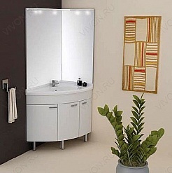 Aquanet Зеркало для ванной "Корнер 80" R – фотография-2