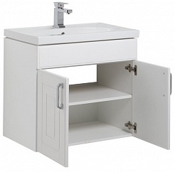 Aquanet Мебель для ванной Рондо 70 белый (дверцы) камерино – фотография-6