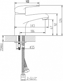 Lemark Смеситель "Pramen LM3306C" для раковины – фотография-2