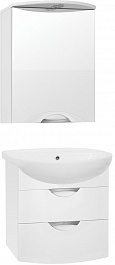 Style Line Мебель для ванной Жасмин-2 55 Люкс белая – фотография-1