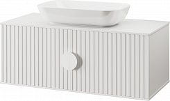Brevita Мебель для ванной Richard 105 подвесная белая матовая – фотография-3