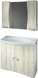 Какса-а Мебель для ванной Каприз 105 с ящиками дуб – фотография-1