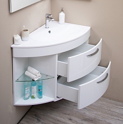 De Aqua Мебель для ванной Трио Люкс 90 R, зеркало Экстра EXT 90 FP – фотография-3