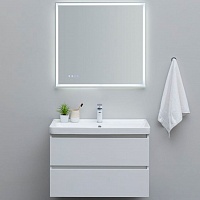 Aquanet Мебель для ванной Вега 80 подвесная белая глянцевая