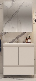 Velvex Мебель для ванной напольная Klaufs 80 белая – фотография-1
