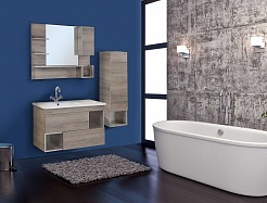Onika Мебель для ванной Санторини 90.13 дуб серый крафт – фотография-6
