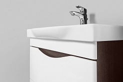 Am.Pm Мебель для ванной Like 65 L, подвесная, белый глянец, венге – фотография-14