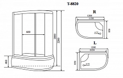Timo Душевая кабина T-8820R F – фотография-2