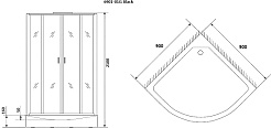 Niagara Душевая кабина Premium NG-6901-01G Black – фотография-14
