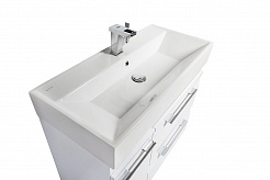 Водолей Мебель для ванной "Мальта 90" белая, с ящиками – фотография-5