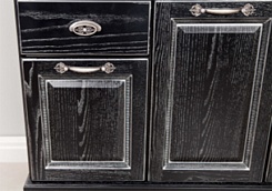 Акватон Мебель для ванной Жерона 105 черное серебро – фотография-4