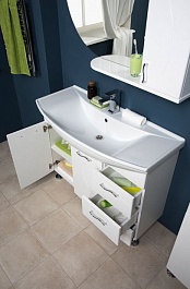 Aquanet Мебель для ванной "Моника 105" белый – фотография-9
