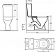 Керамин Унитаз-компакт Толедо двухрежимный с сиденьем дюропласт – фотография-12