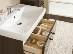 Акватон Мебель для ванной "Америна 70 Н" коричневая R – фотография-3