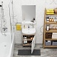 Onika Мебель для ванной Эко 52.10 Black белая/дуб сонома разборная – фотография-17