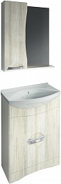 Какса-а Мебель для ванной Каприз 65 L с ящиками дуб – фотография-1