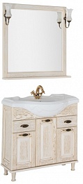 Aquanet Мебель для ванной Тесса 85 жасмин/золото – фотография-1