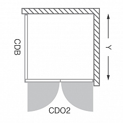 Roltechnik Душевая стенка "CDB 900" bark – фотография-10