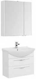 Aquanet Мебель для ванной Ирвин 75 белая – фотография-1