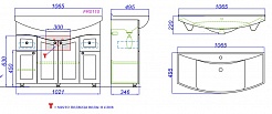 Aqwella Мебель для ванной Франческа 105, зеркало-шкаф – фотография-6