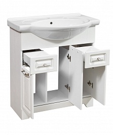 Stella Polare Мебель для ванной Кармела 75 ольха белая – фотография-4