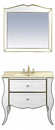 Misty Мебель для ванной "Анжелика 80" бежевая сусальное золото – фотография-1