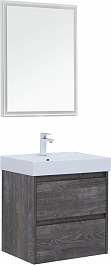 Aquanet Мебель для ванной Nova Lite 60 подвесная дуб серый – фотография-1