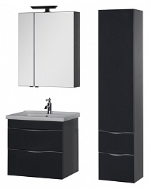 Aquanet Мебель для ванной "Эвора 70" серый антрацит – фотография-4