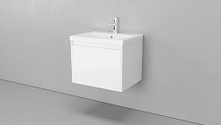 Velvex Мебель для ванной Klaufs 60 белая, 1 ящик – фотография-11