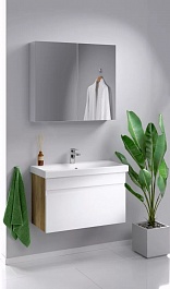 Aqwella Мебель для ванной Smart 80 дуб балтийский – фотография-6