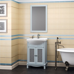 Opadiris Мебель для ванной Омега 55 голубая – фотография-3